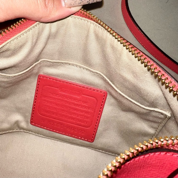 COACH SAFFIANO LEATHER MINI SATCHEL - Picture 8 of 9